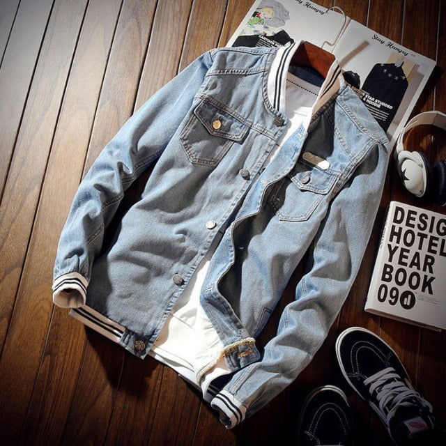 The Light Denim Bomber